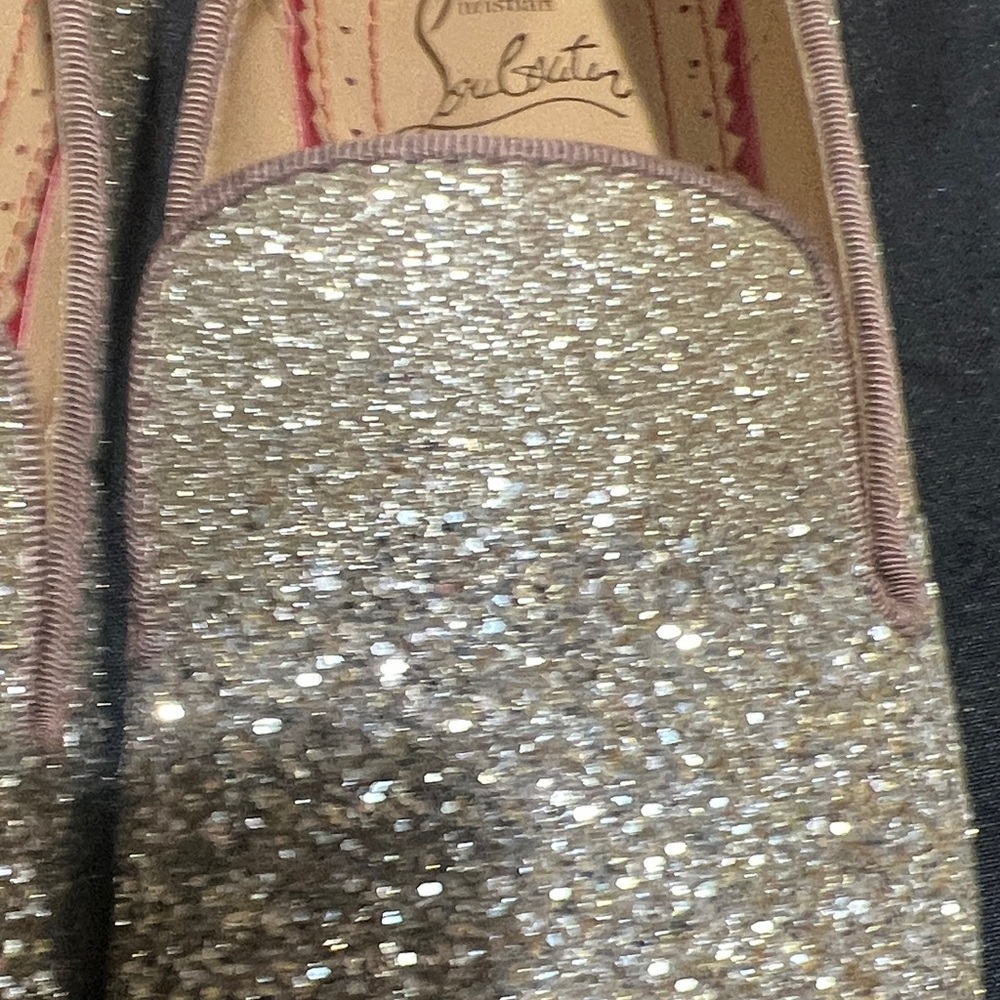 Christian Louboutin Sparkling Loafers - Gold, unisex, BRAND NEW. EU SIZE 38 - Picture 12 of 12